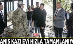 Ayanıs Kazı Evi hızla tamamlanıyor