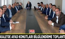 Başkale'de AFAD konutları bilgilendirme toplantısı…