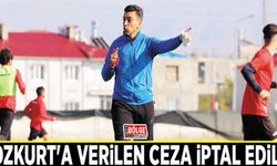 Bozkurt'a verilen ceza iptal edildi