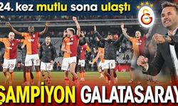 Galatasaray 24. kez şampiyon...