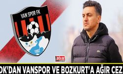 PFDK'dan Vanspor ve Bozkurt'a ağır ceza…