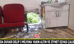 Van'da duvarı delip 3 milyona yakın altın ve ziynet eşyası çaldılar