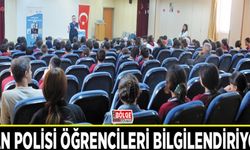 Van Polisi öğrencileri bilgilendiriyor