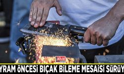 Bayram öncesi bıçak bileme mesaisi sürüyor