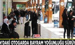 Van'daki otogarda bayram yoğunluğu sürüyor