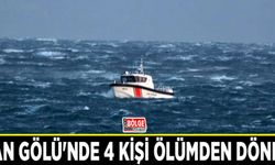 Van Gölü'nde 4 kişi ölümden döndü
