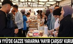 Van YYÜ'de Gazze yararına 'hayır çarşısı' kuruldu