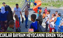 Van’da çocuklar bayram heyecanını erken yaşadı