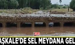 Başkale'de sel meydana geldi