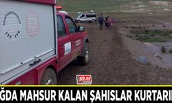 Dağda mahsur kalan şahıslar kurtarıldı
