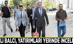 Vali Balcı, yatırımları yerinde inceledi