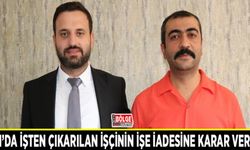 Van’da işten çıkarılan işçinin işe iadesine karar verildi