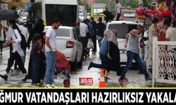 Yağmur vatandaşları hazırlıksız yakaladı