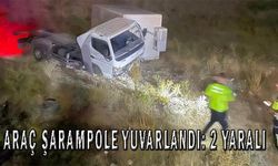 Edremit'te araç şarampole yuvarlandı: 2 yaralı...