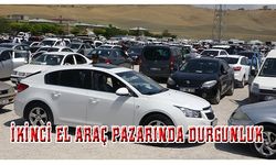 Van'da ikinci el araç pazarında durgunluk...