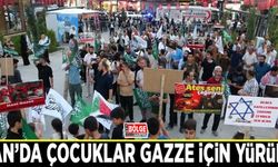 Van’da çocuklar Gazze için yürüdü