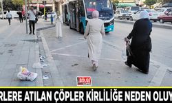 Yerlere atılan çöpler kirliliğe neden oluyor