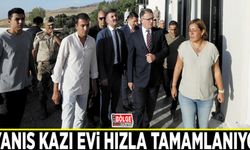 Ayanıs kazı evi hızla tamamlanıyor