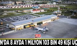 Van'da 8 ayda 1 milyon 103 bin 49 kişi uçtu