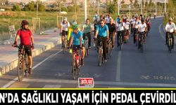 Van’da sağlıklı yaşam için pedal çevirdiler