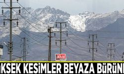 Yüksek kesimler beyaza büründü