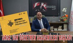 Aras: Van Öğretmen Akademileri başladı