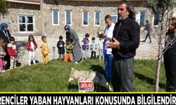 Öğrenciler yaban hayvanları konusunda bilgilendirildi