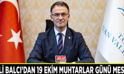 Vali Balcı’dan 19 Ekim Muhtarlar Günü Mesajı