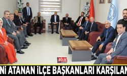 Yeni atanan ilçe başkanları karşılandı