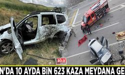 Van'da 10 ayda bin 623 kaza meydana geldi