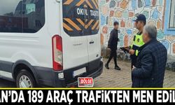 Van’da 189 araç trafikten men edildi