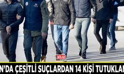 Van’da çeşitli suçlardan 14 kişi tutuklandı