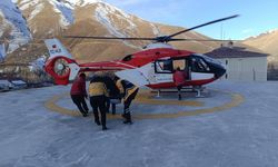 Helikopter ambulans 60 yaşındaki hasta için havalandı