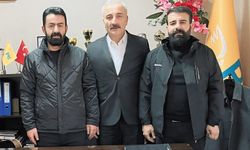 Başkan Aybar'dan, PTT Başmüdürü Yaman'a ziyaret