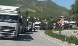 Türkiye-İran sınırında 2 kilometrelik tır kuyruğu