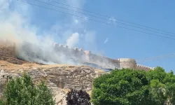 Van Kalesi'nde Yangın