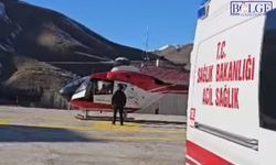 Bahçesaray’dan Van’a Helikopterle Kritik Gebe Hasta Sevki