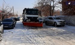 Van Tuşba’da Ulaşım Güvenliği İçin Tuzlama Çalışması