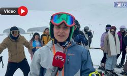 Vanlı Genç Kayakçı Büşra Kılıçoğlu Türkiye Zirvesinde