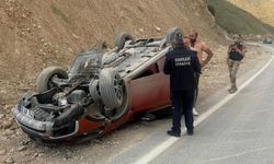 Van karayolunda araç takla attı: 1 yaralı