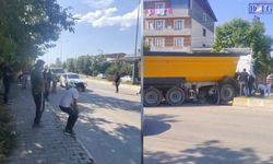 Van’da Kontrolden Çıkan Kamyon Bahçe Duvarına Çarptı! 1 Yaralı