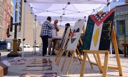 Van'da Filistin'e destek için resim sergisi açıldı