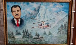 Muhsin Yazıcıoğlu’nun hatırası tuvale işlendi! “Her sergimde mutlaka olacak”