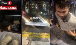 Van’dan İstanbul’a giden otobüste, Gizli bölmeden 2 çocuk çıktı