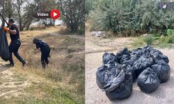 Van’da yetkililere ulaşamayan mahalleli 30 torba çöp topladı