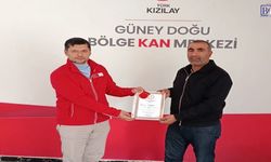 Hakkari’de 11 Kez Kan Bağışladı, Kızılay’dan Ödül Aldı