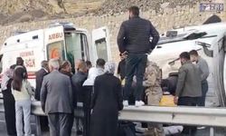 Van-Hakkari yolunda tır devrildi: Sürücü yaralandı