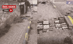 Van’da VASKİ'ye yol tepkisi: 'Engelli ve Öğrencilere yol yok'