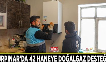 Gürpınar’da 42 haneye doğalgaz desteği…