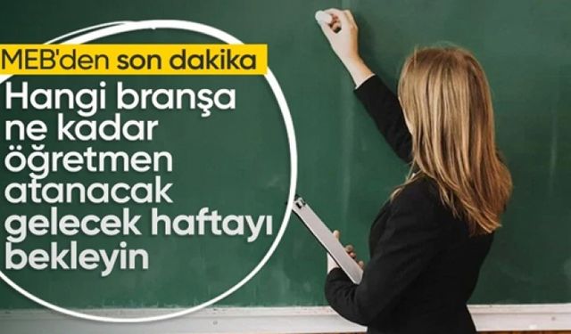 MEB Bakanı Yusuf Tekin'den öğretmen atamalarıyla ilgili açıklama